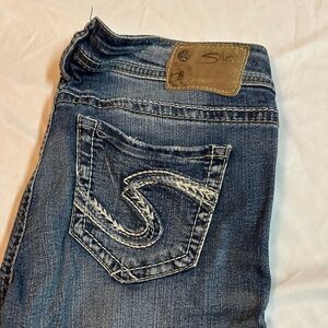 Silver Jeans Women's Denim with Tan Accents